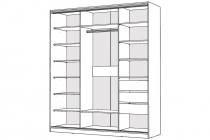 Гардероб Skyland XCW 85 Бук Тиара