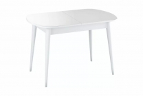 Стол Ивару Хоста-2 с цилиндрическими опорами Белый Анкор светлый