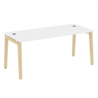 Стол рабочий руководителя Рива ONIX WOOD OW.SRR-5.8 Белый Бриллиант/Светлый