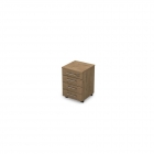Тумба подкатная ALSAV GLOSS LINE 9НТ.005 Teakwood