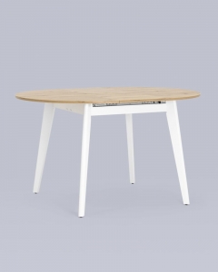 Стол раздвижной Stool Group Rondo 100-135 Дуб/белый