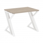 Стол рабочий Рива LOFT VR.L-SRZ-1.7 Металл белый Тиквуд светлый