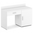 Стол с тумбой правый Экспро Грейд Ornata Н-440 Пр Белый Шагрень