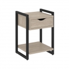 Стеллаж на колесных опорах - 3 полки Рива LOFT VR.L-MST.K-3.4 Металл белый Белый Бриллиант