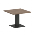 Стол журнальный квадратный Рива HOME OFFICE VR.SP-5-60.2G Акация Лорка/Серый металл