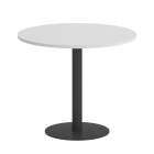 Стол журнальный круглый Рива HOME OFFICE VR.SP-5-90.1 Белый/Антрацит металл