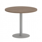 Стол журнальный круглый Рива HOME OFFICE VR.SP-5-90.1 Дуб Аризона/Серый металл