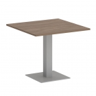 Стол журнальный квадратный Рива HOME OFFICE VR.SP-5-90.2 Орех Гварнери/Серый металл