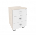 Тумба мобильная Рива ONIX O.TM-3 Денвер Светлый/Белый