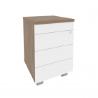 Тумба мобильная TIP-ON Рива ONIX O.TM-3 TIP Дуб Аризона/Белый
