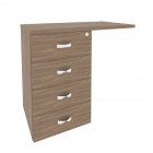 Тумба приставная универсальная л/пр ONIX Рива O.TPU-4 Дуб Аризона