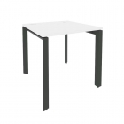 Стол рабочий на П-образном м/к Рива ONIX O.MP-SP-0.8 Белый Бриллиант/Антрацит