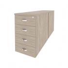 Тумба двойная приставная / опорная TIP-ON Рива ONIX O.TPO-2.8 TIP Дуб Аризона