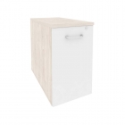 Тумба низкая выдвижная приставная / опорная Рива ONIX O.VTPO-1.8 Денвер Светлый/Белый