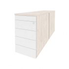 Шкаф-купе приставной / опорный Рива ONIX O.SHKO-2.7 Дуб Аттик