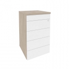 Тумба приставная TIP-ON Рива ONIX O.TP-4 TIP Дуб Аттик/Белый