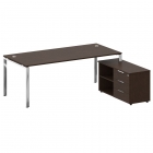 Стол переговорный Рива METAL SYSTEM DIRECT БП.ПРГ-180 Акация Лорка