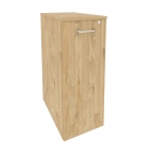 Тумба высокая выдвижная приставная / опорная Рива ONIX O.VTPO-7 Тиквуд Светлый