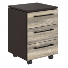 Тумба подкатная Skyland MMC-3D Дуб Базель/Венге Магия