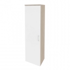 Гардероб узкий левое исполнение Рива ONIX O.GB-1L Тиквуд Светлый/Белый