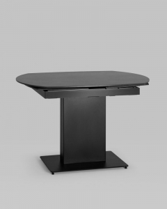 Обеденный стол раскладной Stool Group Хлоя 120-180 Черный мрамор