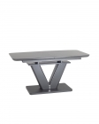 Обеденный стол Stool Group Вильнюс раскладной 160-200x90 Серый
