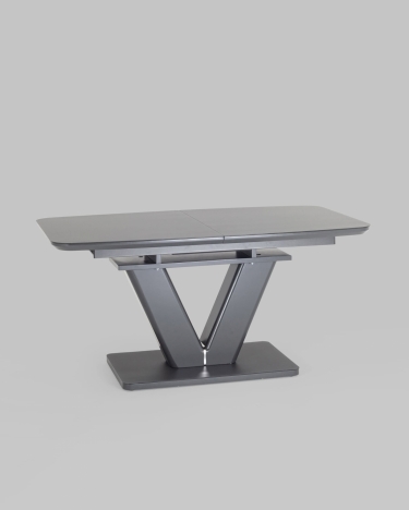 Обеденный стол Stool Group Вильнюс раскладной 160-200x90 Серый