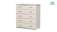 Комод с 6-ю ящиками Ивушка-5 МАГ-РИВЕР Туя светлая/Дуб беленый