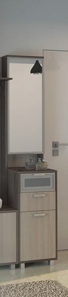 Тумба с зеркалом WEST Rinner Модуль 3 Ясень шимо св/ясень шимо темн