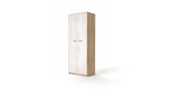 Шкаф 2-х дверный для детского платья и белья Юниор-3 МАГ-РИВЕР Дуб Эльза/Дуб Ирландский