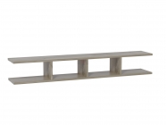 Полка 2 Ольга 19 МАГ-РИВЕР Дуб крафт серый/Дуб крафт белый