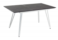 Стол раскладной R-home Диего 140-180 white Мрамор графит