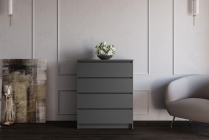 Комод с 4 ящиками ДСВ мебель МОРИ МК800.4 Графит