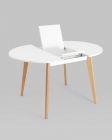 Стол раздвижной Stool Group Rondo 100-135 Бук/белый