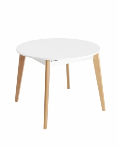 Стол раздвижной Stool Group Rondo 100-135 Бук/белый