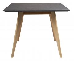 Стол R-home Лунд квадратный 860860 Мрамор Графит