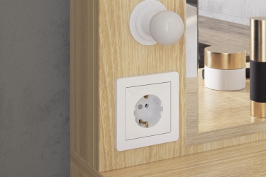 Трюмо Мебельсон Зара SMZ-03 дуб сонома/белый