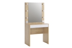 Трюмо Мебельсон Зара SMZ-03 дуб сонома/белый