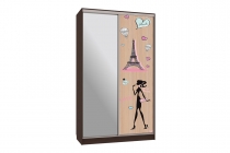 Шкаф-купе Мебельсон Рио 1-600 Амели SK-04R30 венге