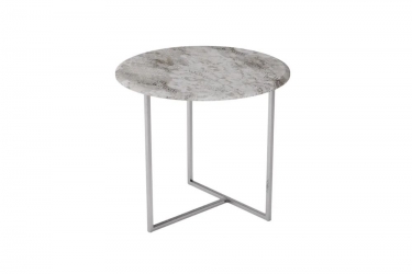 Стол журнальный Мебелик Альбано Белый мрамор