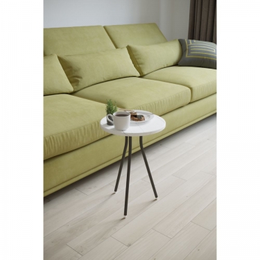 Стол журнальный Мебелик Слай Белый мрамор