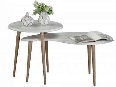 Стол журнальный Мебелик BeautyStyle 2 Дуб дымчатый/шимо