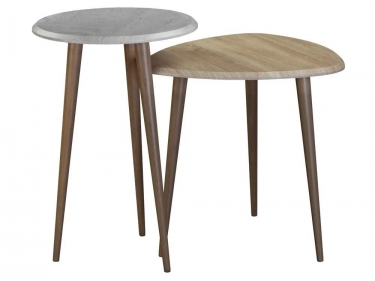 Стол журнальный Мебелик BeautyStyle 2 Дуб дымчатый/шимо