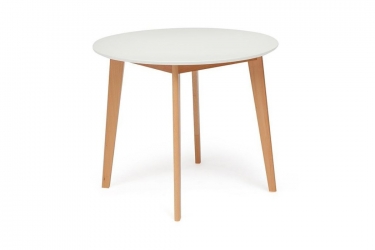 Стол обеденный Tetchair Bosco Белый/бук натуральный