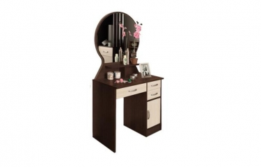 Стол туалетный Олмеко Надежда-М04 Венге Вудлайн кремовый