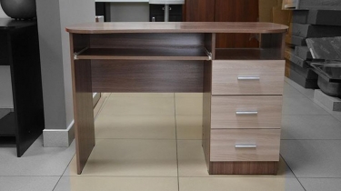 Стол письменный Олмеко Меркурий 01 Ясень шимо темный Ясень шимо светлый