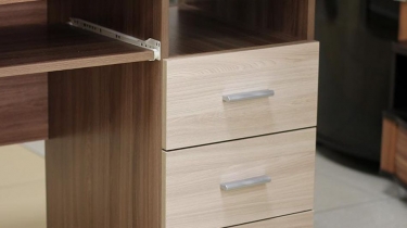 Стол письменный Олмеко Меркурий 01 Ясень шимо темный Ясень шимо светлый