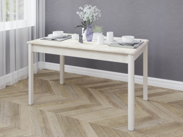 Обеденный стол Витра Орфей 45 Бетон Крем-Белый Шпон