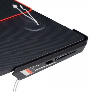 Стол для компьютера для геймеров L-формы c электрической регулировкой по высоте Eureka EUREKA ERK-EGD-L60R-B-US