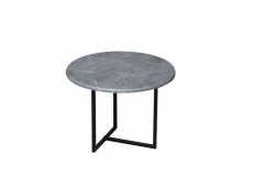 Стол кофейный Олмеко Скарлетт 13 Черный Мрамор черный